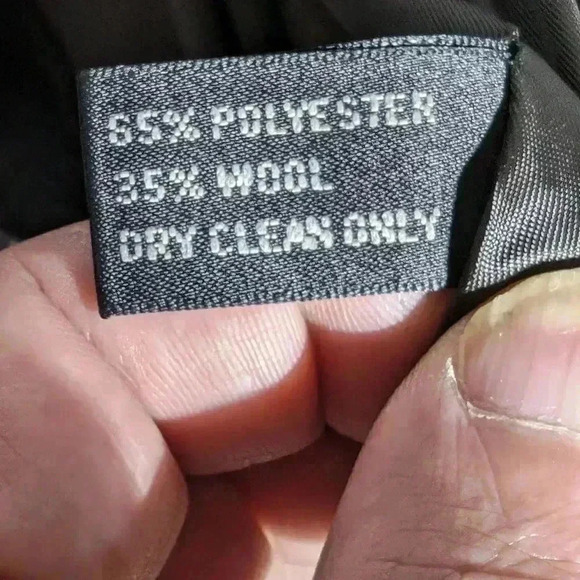 Gerald Austin of Bond St wool blend suit 44L / 38 W neutral check gray - Picture 5 of 8